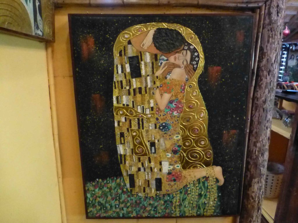 Копия картины "Поцелуй" Густава Климта